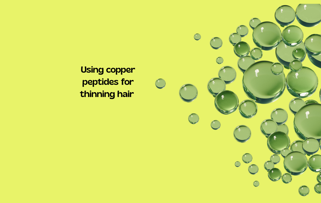 Using copper peptides for thinning hair
