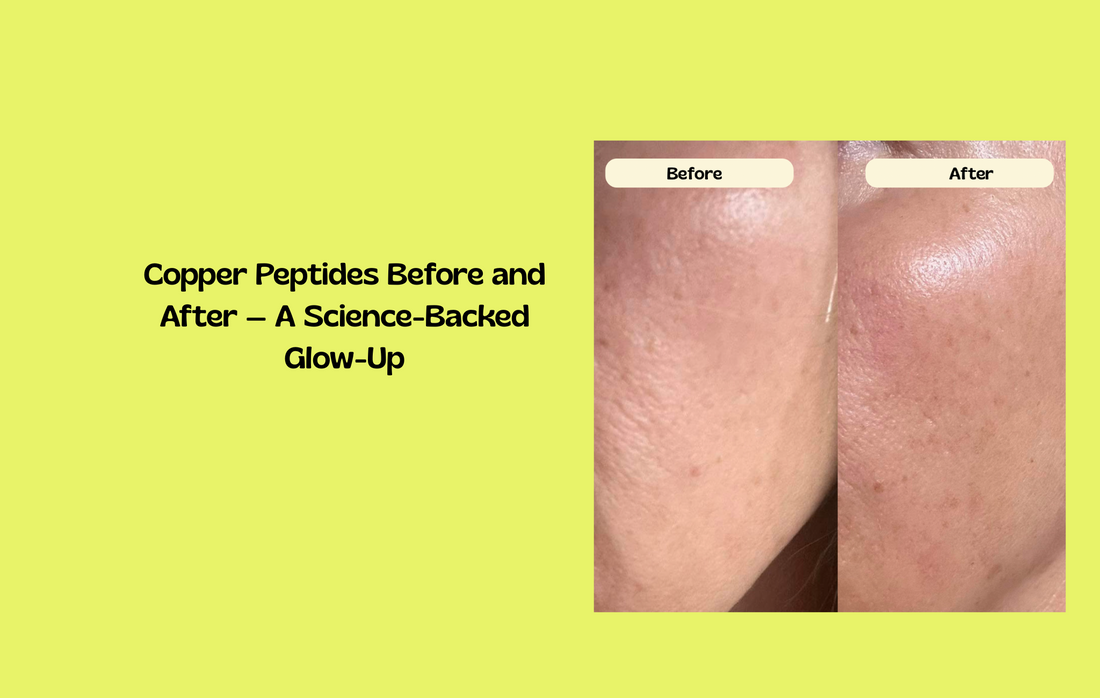 Copper peptide patch for glowing, firmer skin