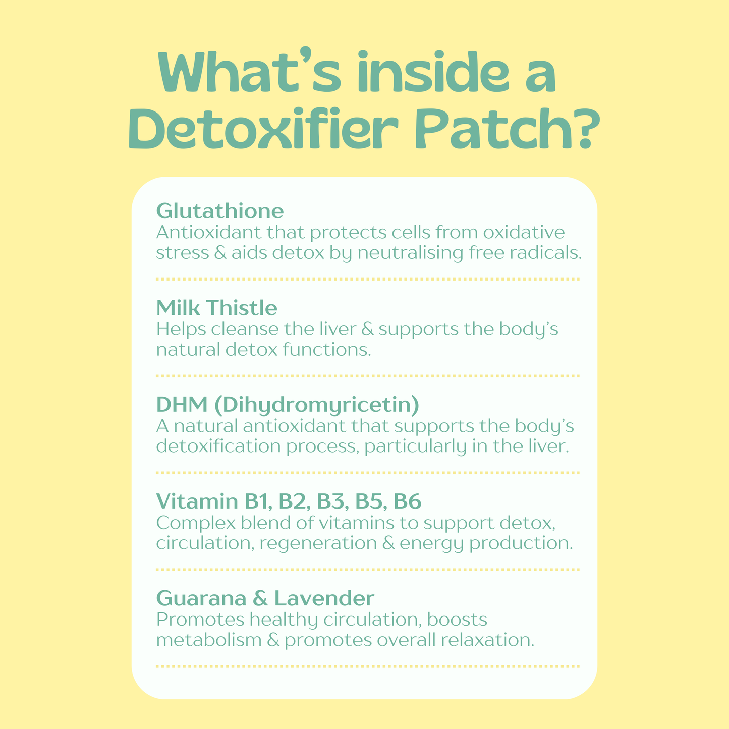 The detoxifier Patch