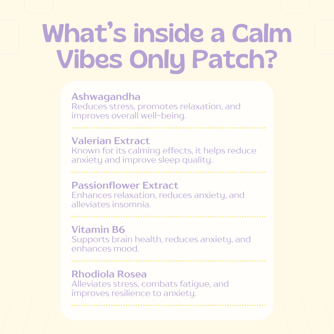 Calm Vibes Only Patches