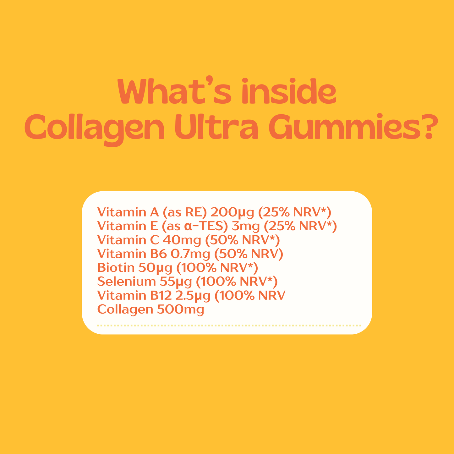 Collagen Ultra Gummies - Packed With Powerful Vitamins