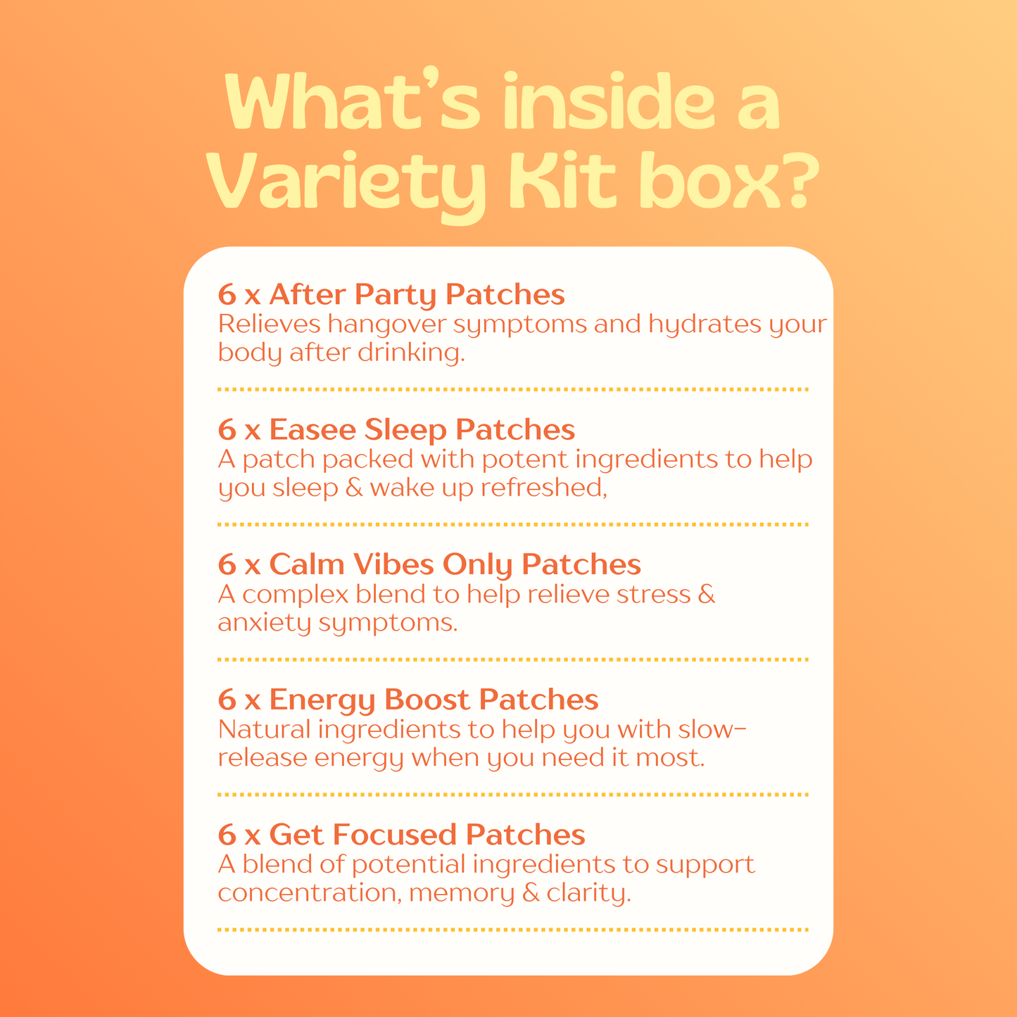 The Vitamin Patch Variety Kit- Save £20!