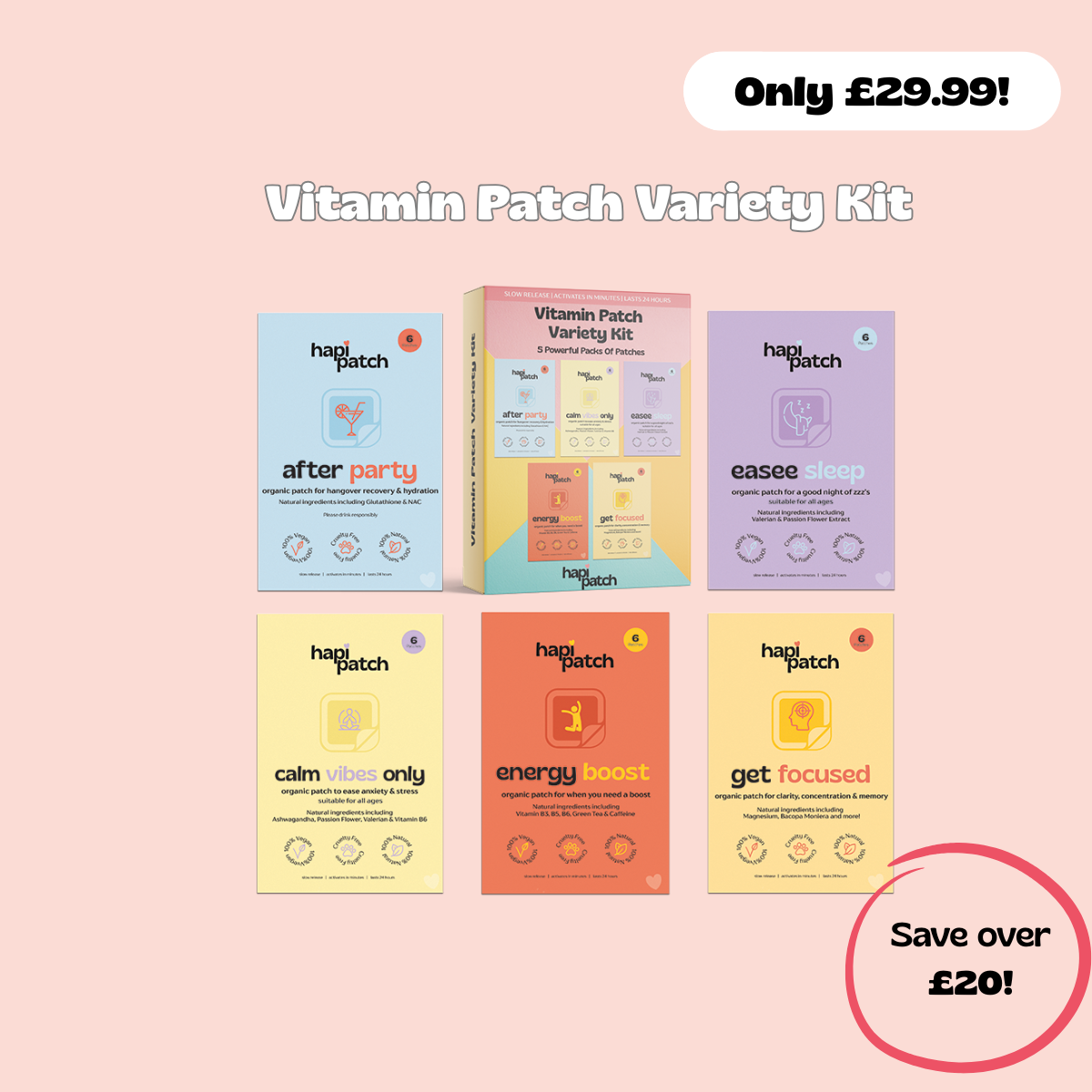 The Vitamin Patch Variety Kit- Save £20!