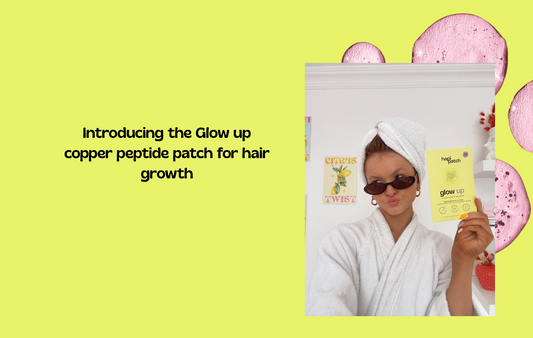 Glow up copper peptide patch for hair growth