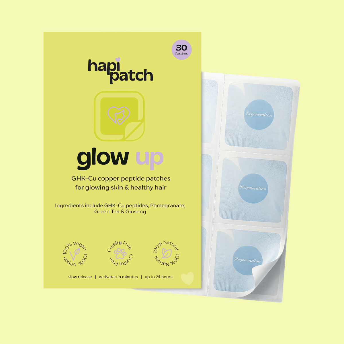 Glow Up Patches, for glowing skin & hair growth - Hapi Patch HapiPatch Glow Up Patches, for glowing skin & hair growth - Hapi Patch HapiPatch