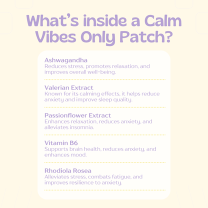 Calm Vibes Only Patches