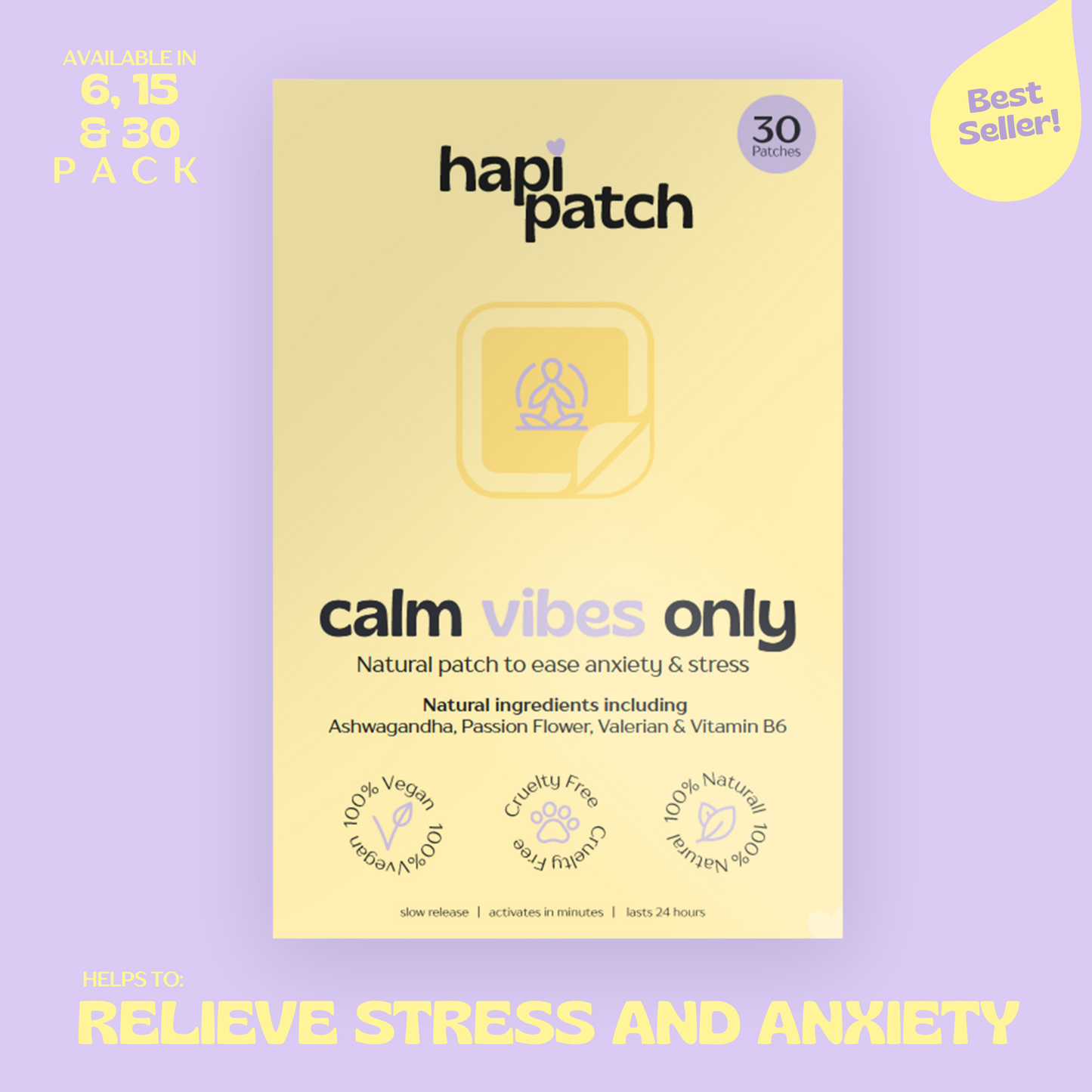 Calm Vibes Only Patches