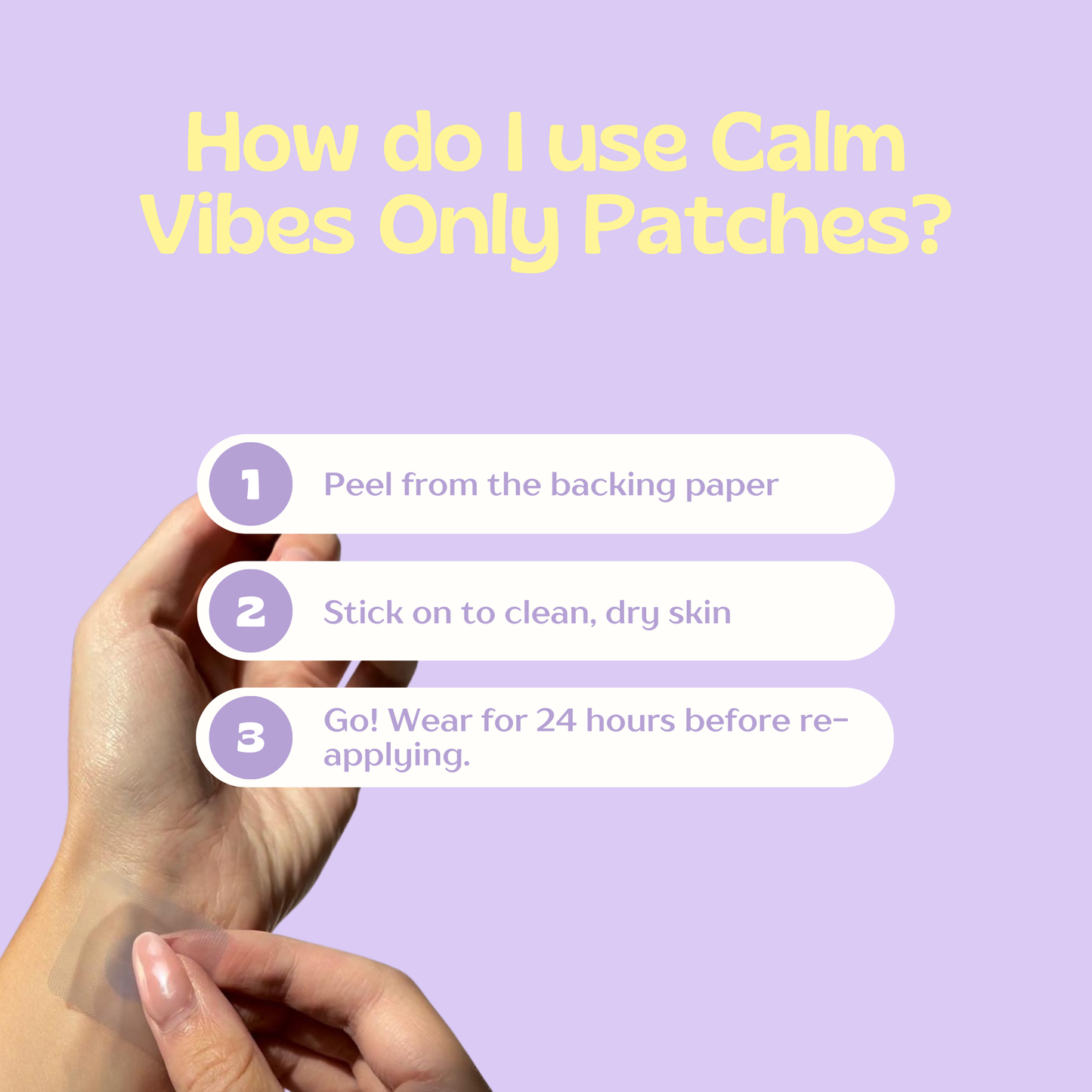 Calm Vibes Only Patches