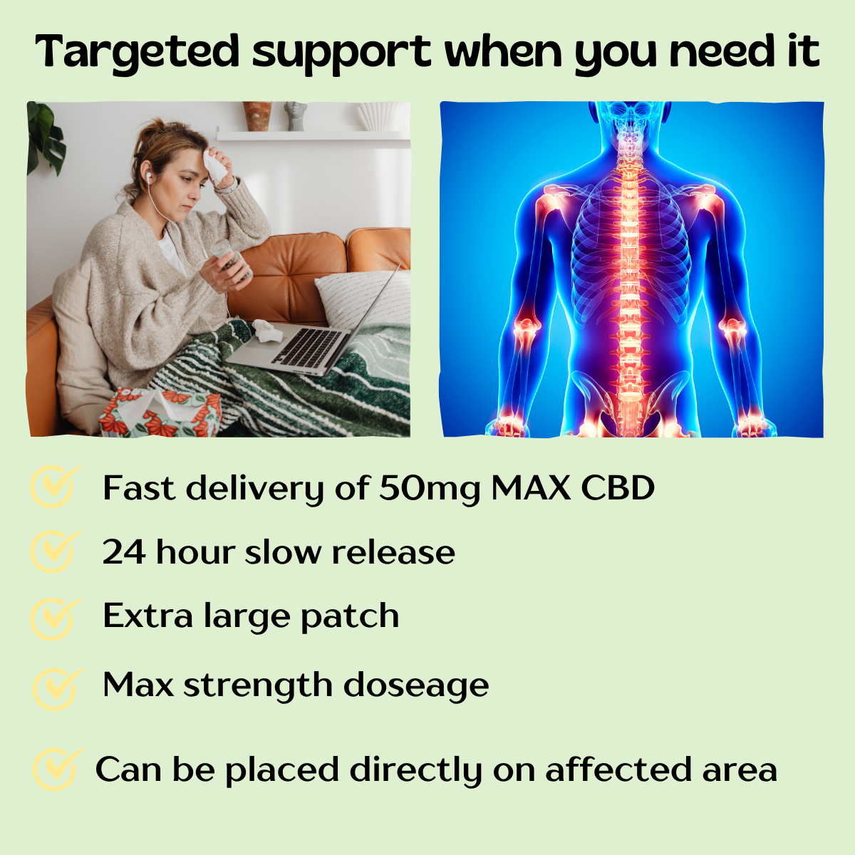 Recover-ease Joint Care CBD Patch (MAX strength)