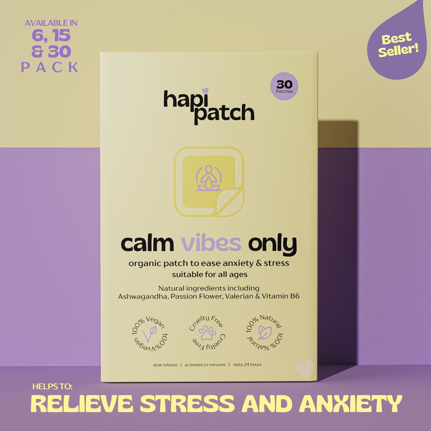 Calm Vibes Only Patches