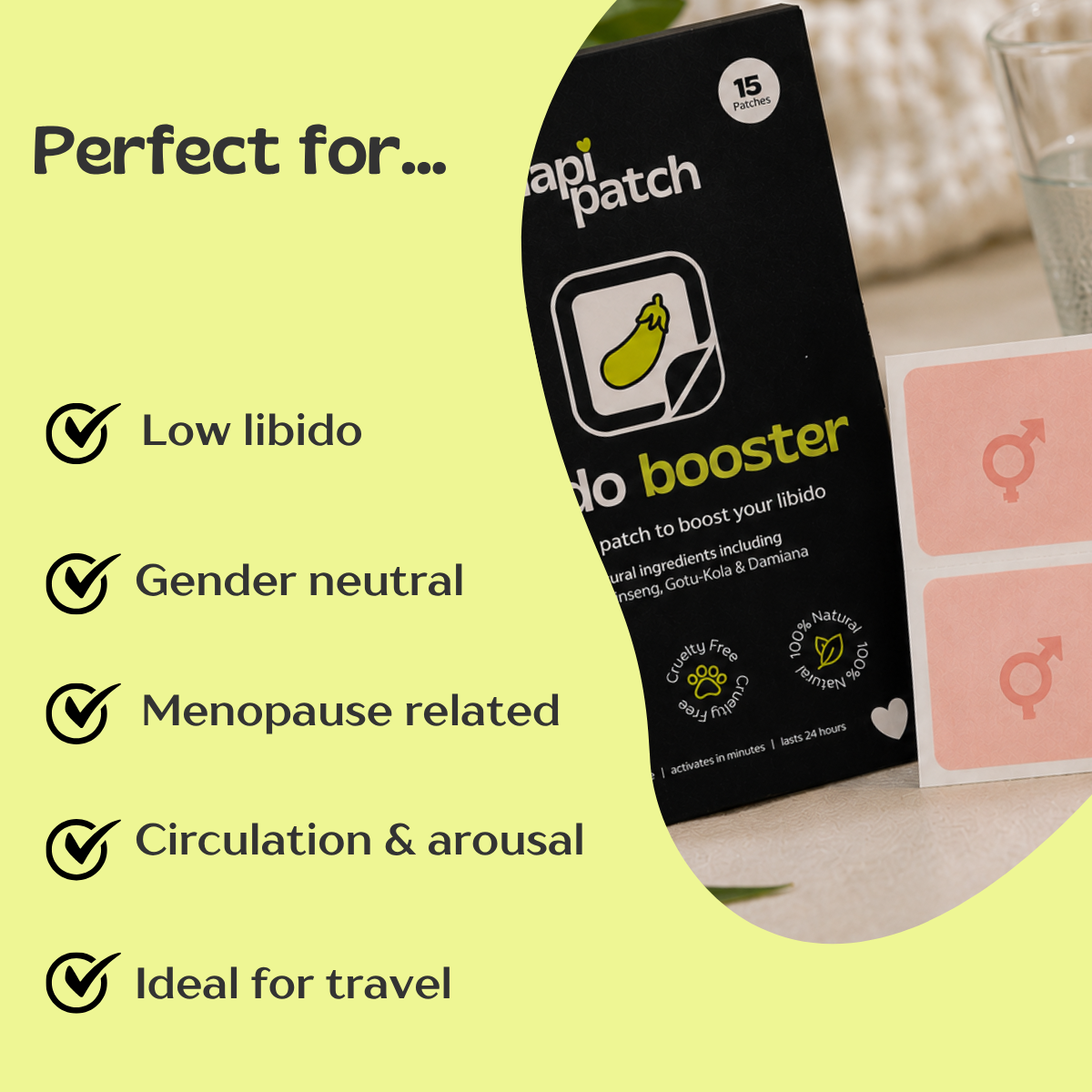 Libido booster patches