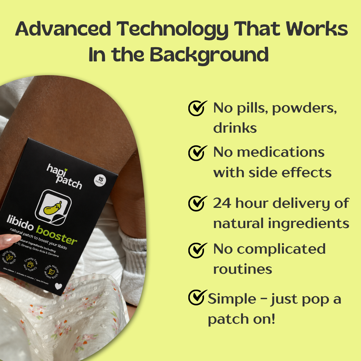 Libido booster patches