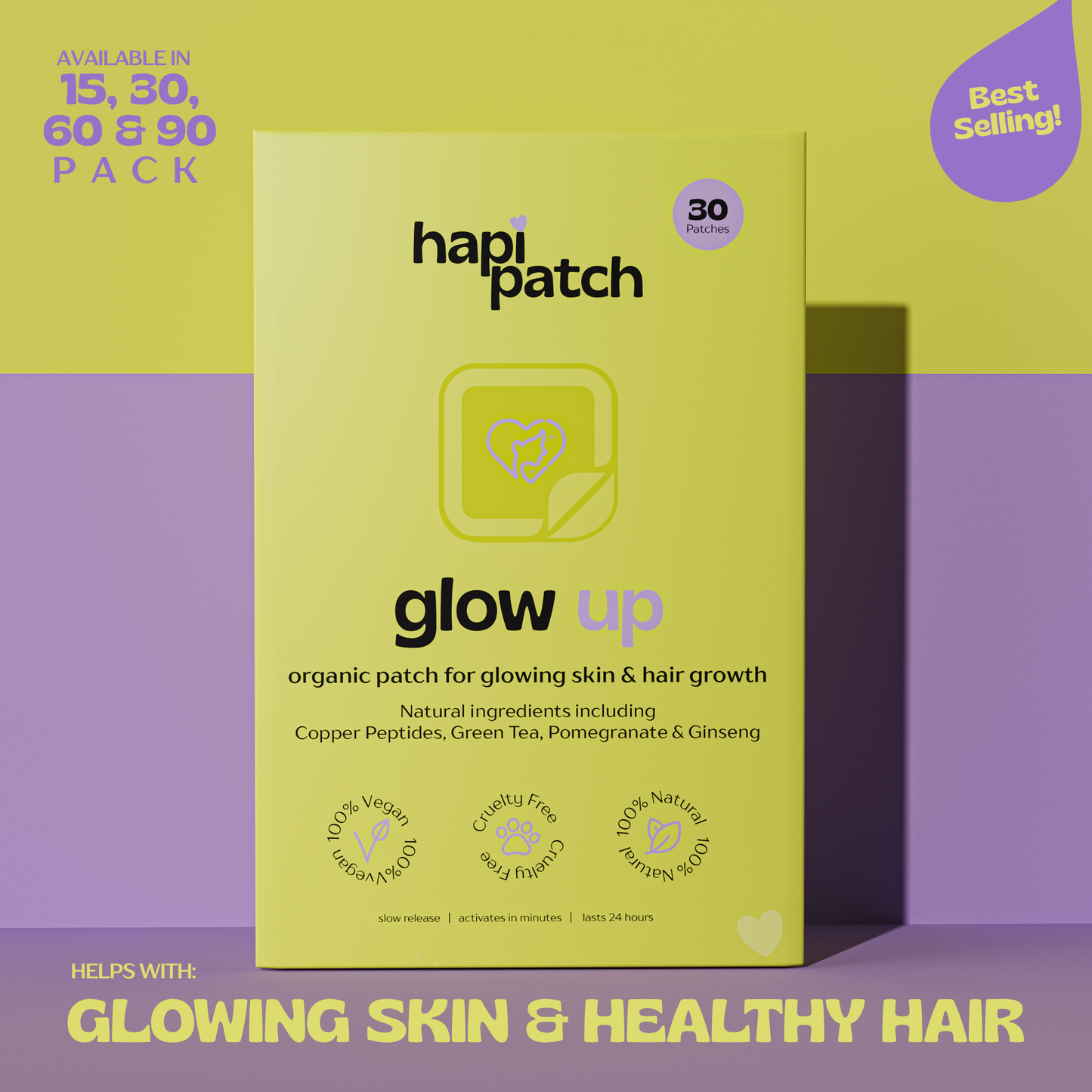 Glow Up GHK-Cu Copper Peptide Patches